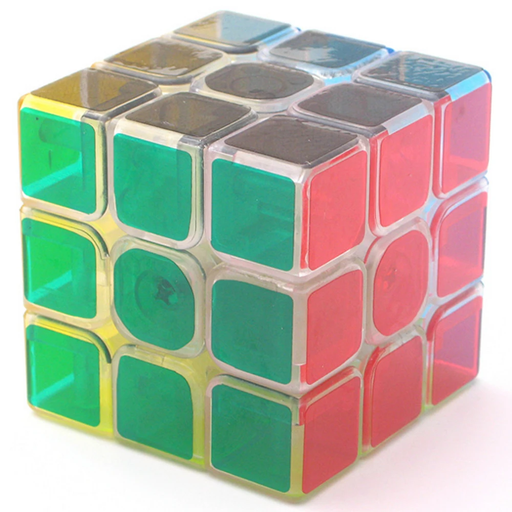 3 слоя Z cube's speed cube 3x3x3 Lucid Pellucid Hyaline Magic cube 3*3*3 Puzzle Cubo M gico