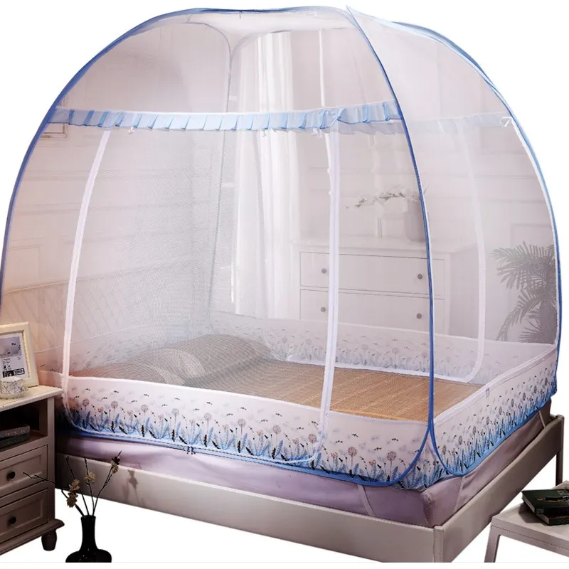 

Round Done Mosquito Net For Adults Three-door Canopy Netting For Princess Bed Zipper Bed Canopy Students Mesh Bed Tent klamboe