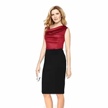 2016 Best Selling Women Summer Chiffon Dress Slim Sexy Sleeveless Dresses Knee Length Draped Folded V neck Vintage Plus Size