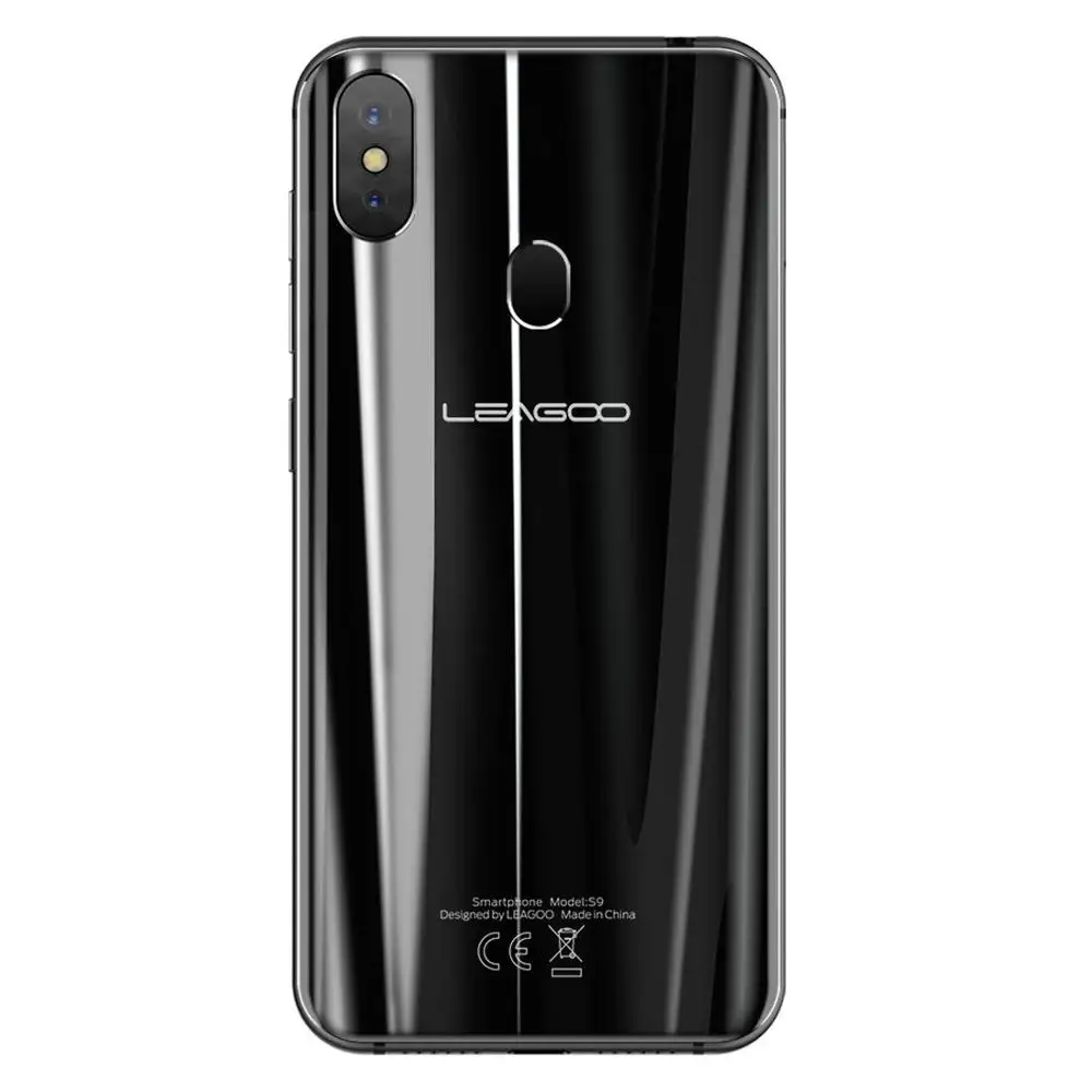 LEAGOO S9, 4 Гб ОЗУ, 32 Гб ПЗУ, смартфон, 5,85 дюймов, HD экран, Android 8,1, MT6750, четыре ядра, две задние камеры, FM, OTG, 4G, сотовый телефон - Цвет: Black