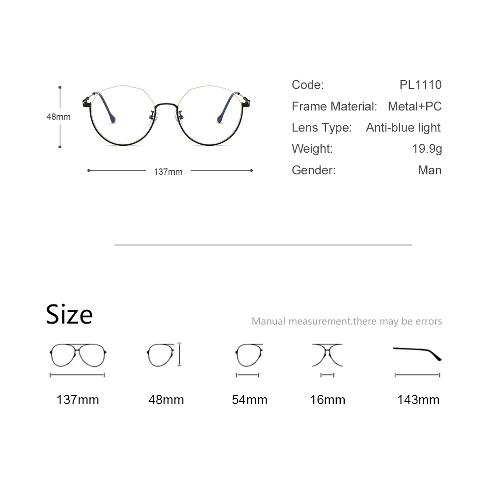 Полуоправы, очки для женщин и мужчин, нерегулярные, ретро, анти голубой свет, блокирующие очки, компьютерные очки, очки PL1110