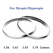 1,56 1,61 1,67 1,74 индекс рецепт очки Оптические стёкла для мужчин женщин Асферические индивидуальные миопия, Гиперметропия линзы