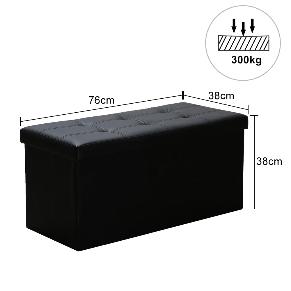 Черный 76x38x38 см скамейка для хранения табурет коробка стул Шезлонг