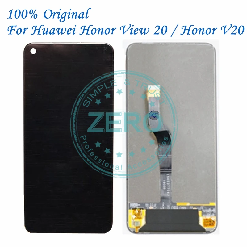 

Original For Huawei Honor View 20 LCD Display Screen 10 Touch Panel For Honor V20 LCD Digitizer Repair Spare Parts