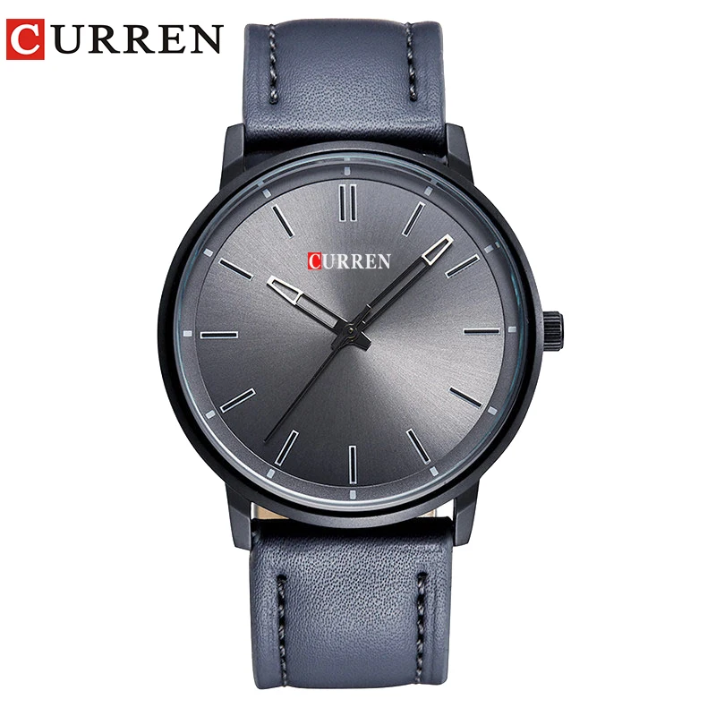 Curren Элитный бренд Relogio masculino Дата кожаная повседневная часы мужские спортивные