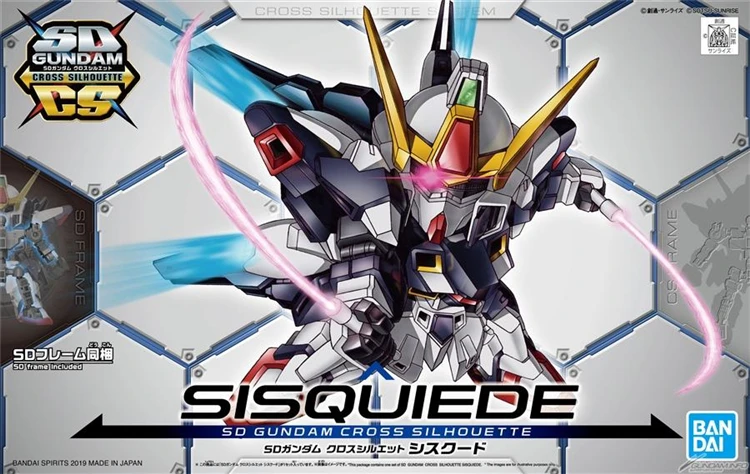 

Bandai Gundam SD BB GUNDAM CROSS SILHOUETTE SISQUIEDE Mobile Suit Assemble Model Kits Action Figures Children's toys