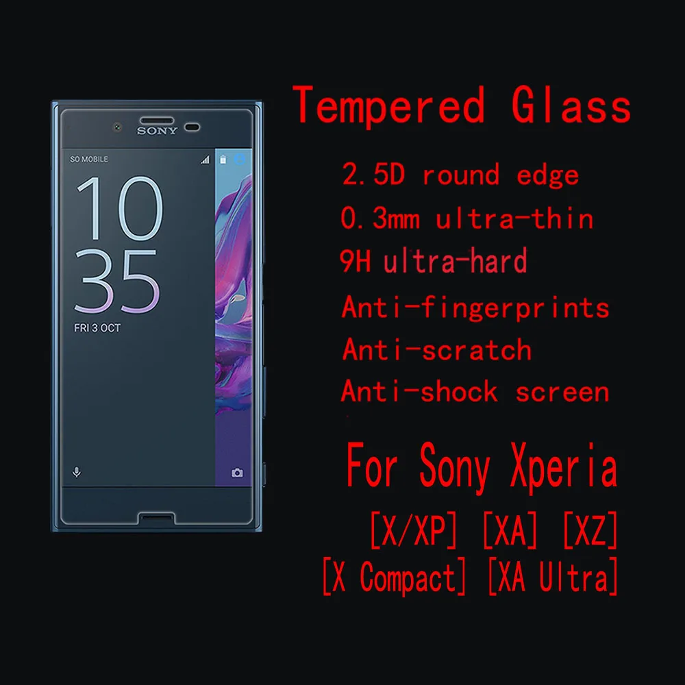 Защитное стекло FENGHEMEI для Sony Xperia 1 XA Ultra XA1 Plus XA2 XA3 10 20 5 шт./лот | Мобильные телефоны и