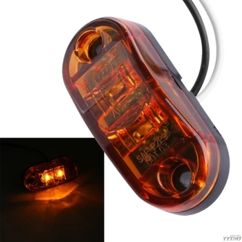 

1PC Yellow Side Marker Light Lamp Car Truck Trailer Caravan 10-32V