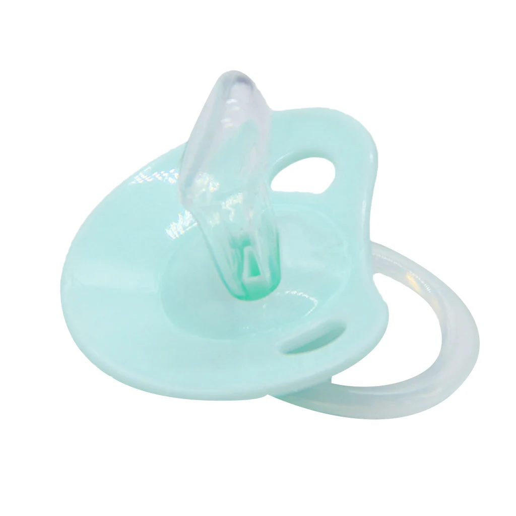 Flat Thumb Baby Infant Toddler Pacifier Silicone Teat Nipple Soother Sucking Teether Toy 2Colors