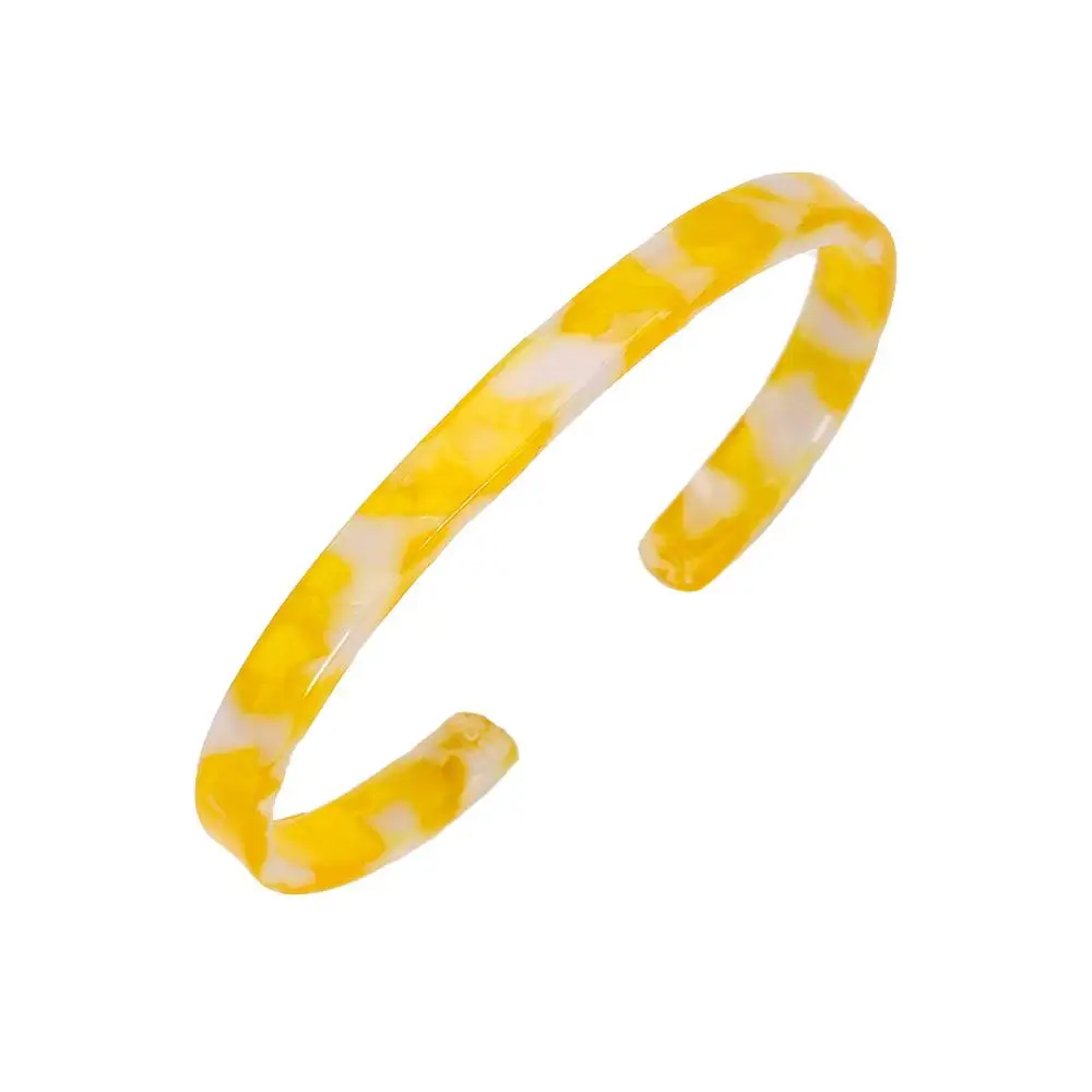 Лучшие дамские богемные леопардовые смоляные браслеты для женщин и девушек фирменный дизайн специальный подарок Свадебные манжеты браслет - Окраска металла: Yellow