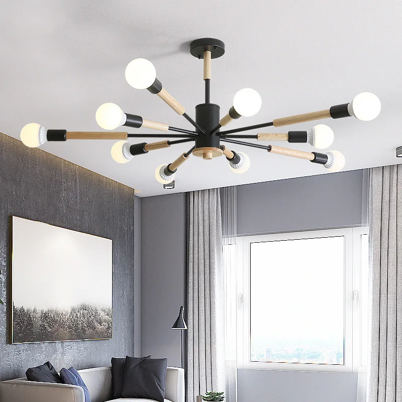 

Modern ceiling lights wooden art led ceiling lamp for living room bedroom dining room kitchen macaron light fixtures lighting