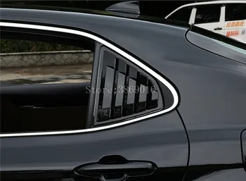 

For Toyota Camry XV70 2018 ABS Plastic Rear Window Sill Strip Cover Decoration Triangle Bend Trim Parts