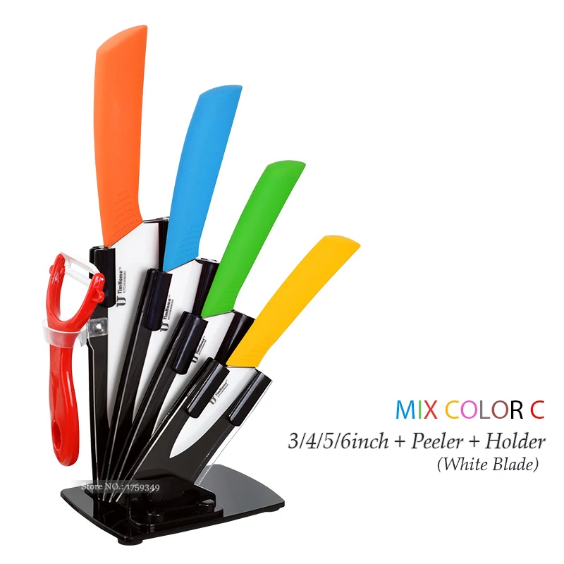 Tanie Timhome ceramiczny zestaw noży 3 \