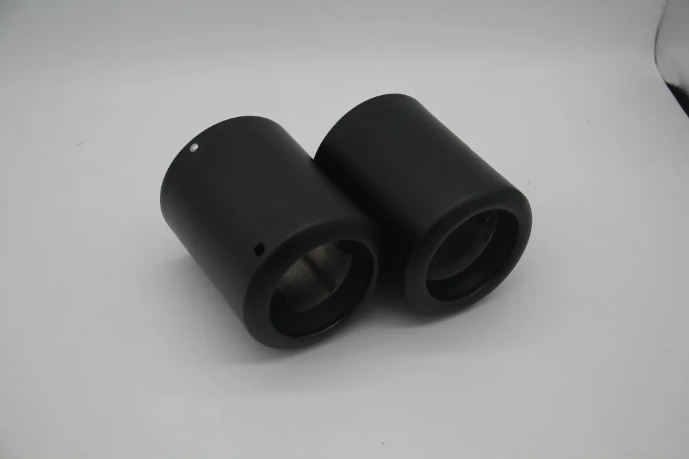 

For Ford Ecoboost/Mazda CX-4 CX-5 CX-7/Atenza Muffler Exhaust Throat Liner Pipe Rear Tail Trim Aluminum alloy Black 2018 2019