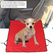 Водонепроницаемый красный чехол на заднее сиденье для питомца, собаки, кошки, защитная подушка, коврик для путешествий, одеяло, сиденье для щенка, коврик 135*140 см