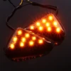 Moto LED clignotants lumière fumée Triangle encastré étanche moto clignotant clignotant lumières clignotantes ► Photo 3/6