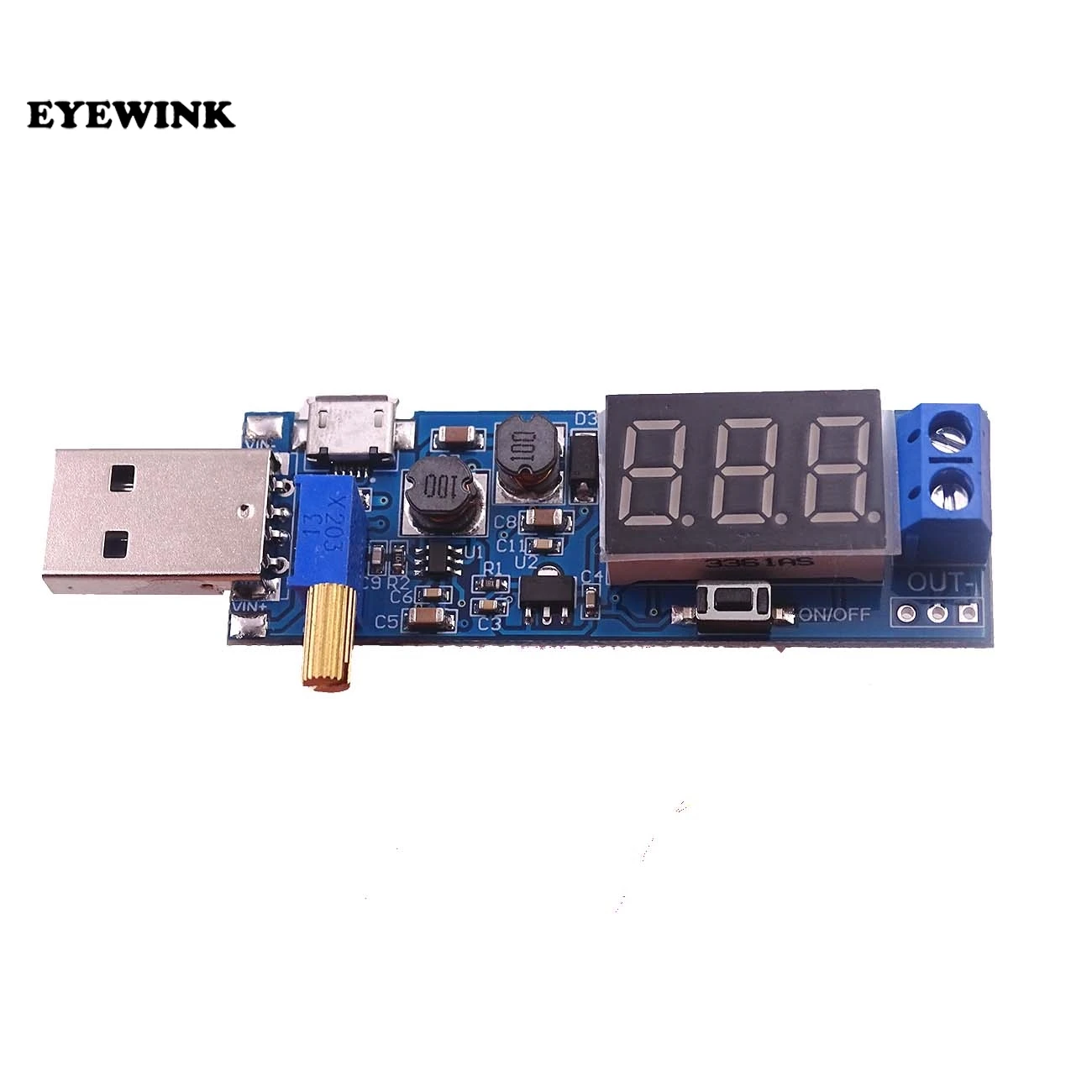 DC 5 В до 3 В/12 в USB повышающий/понижающий модуль питания Регулируемый повышающий