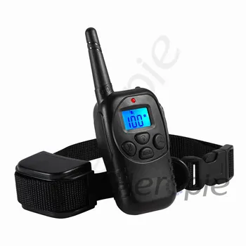 

Heropie 300M Dog Pet Training Collar Rechargeable Waterproof LCD 100LV Remote Shock Vibrate Bark Stop Collar For 1 Dog