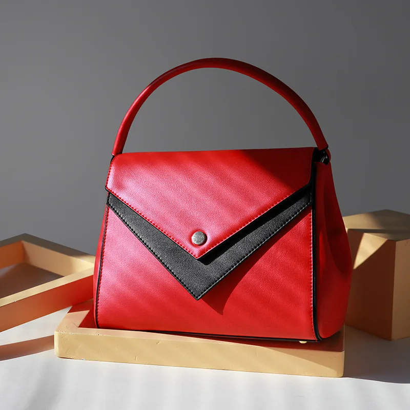 

2017 Winter New England Style Women Bag High Quality Real Split Leather Handbag For Girls Ladies Tote Messenger Bag