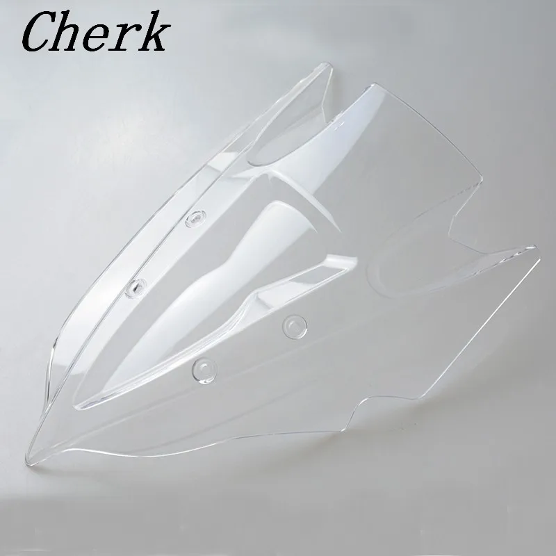 Мотоцикл чистый АБС-пластик лобовое стекло двойной пузырь для Kawasaki Z250 2013- 14
