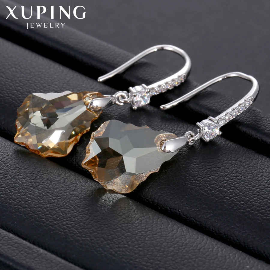 11,11 предложения Xuping, модные серьги, высокое качество, кристаллы от Swarovski, цветное покрытие, очаровательный дизайн для женщин, подарок M23-92538