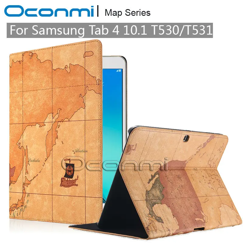 Luxury Map PU Leather case for Samsung Galaxy Tab 4 10.1 SM-T530 SM-T531 with credit card slots Wallet leather cover case Luxury Map PU Leather case for Samsung Galaxy Tab 4 10.1 SM-T530 SM-T531 with credit card slots Wallet leather cover case