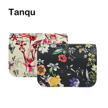 TANQU, новинка, цветочный принт, из искусственной кожи, откидная крышка, раскладушка с магнитным замком, застежка-защелка для Obag O Pocket O Bag