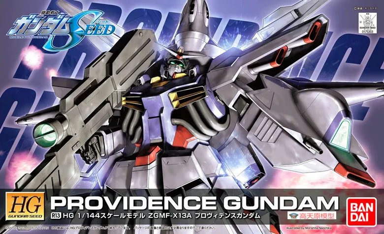 Bandai Gundam HG семян R13 1/144 ZGMF-X13A промысла мобильный Костюм Фигурки собрать модель