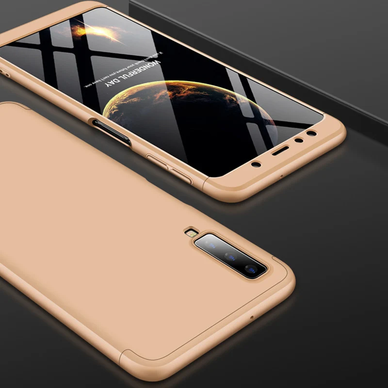 360 Degree Full Cover Case for Samsung Galaxy S8 S9 Plus S7 Edge Note 8 9 3in1 Matte Case for Samsung A5 2017 A3 A7 A6 A8 2018
