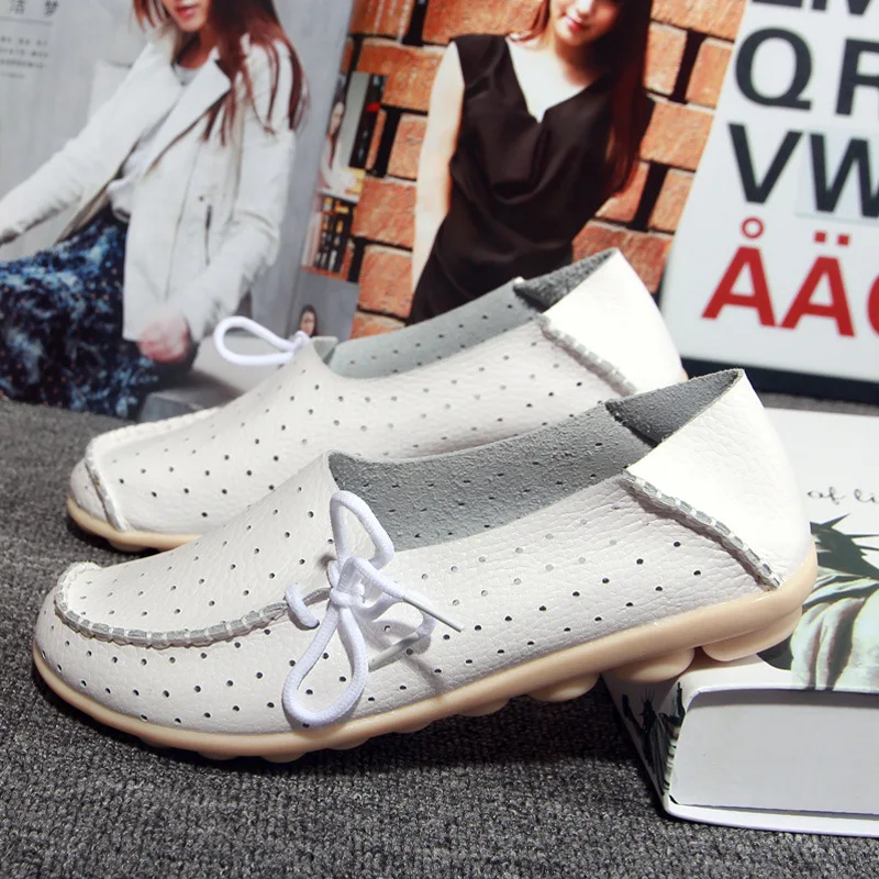 

2019 Spring Breathable Loafers Candy Colors Platform Shoes Woman Slip On Flats Casual Comfort Creepers Women Shoes XWD5580