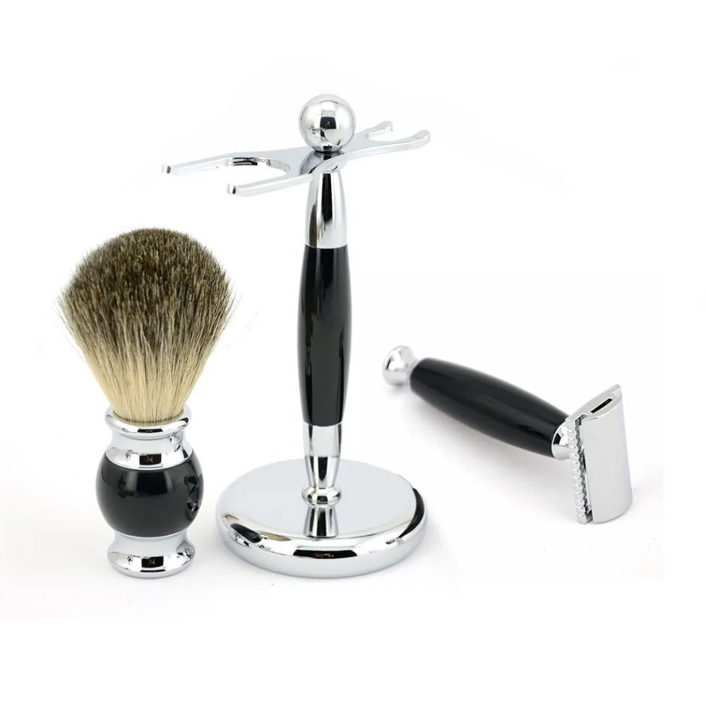 Men Razor Shaving Set Adjustable Safety Double Edge Safety Razor+Stand