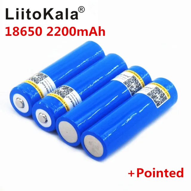 LiitoKala 18650 Емкость батареи 3,7 V 2200 mAh Li-Po аккумулятор Перезаряжаемый 18650 аккумулятор для автомобиля/игрушек/фонарика