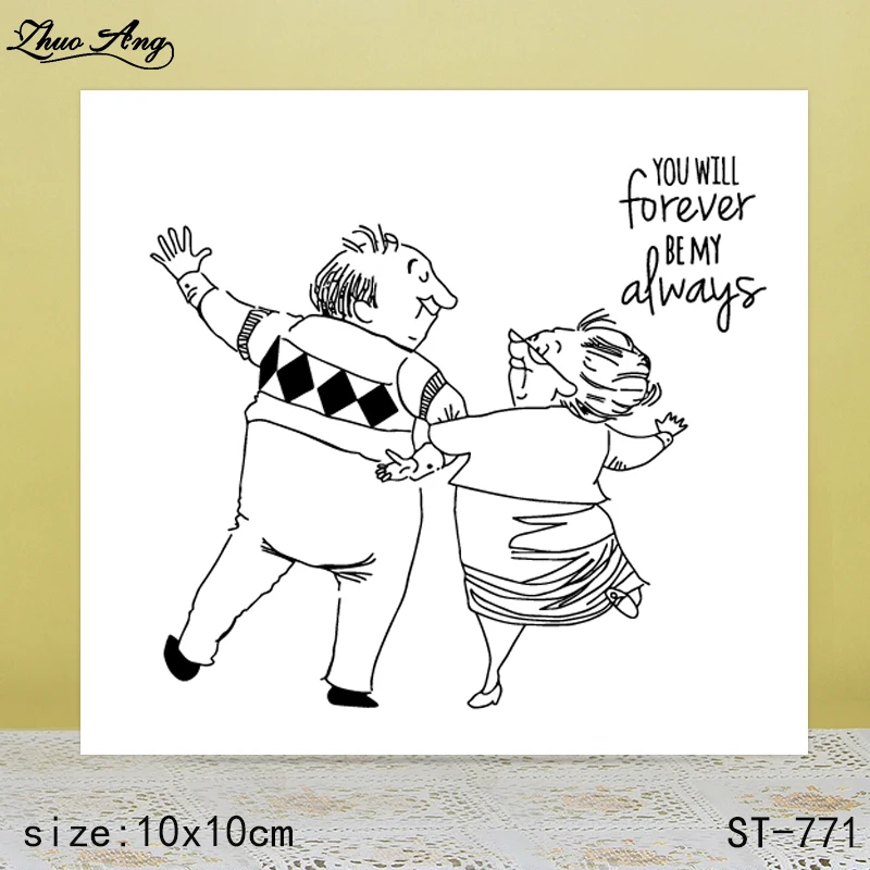 

ZhuoAng New ST-771 design transparent seal / sealed DIY scrapbook / album decoration card / seamless seal