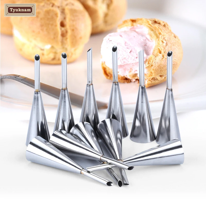3Pcs Stainless Steel Icing Piping Nozzle Tip Cream Beak Pastry Long 