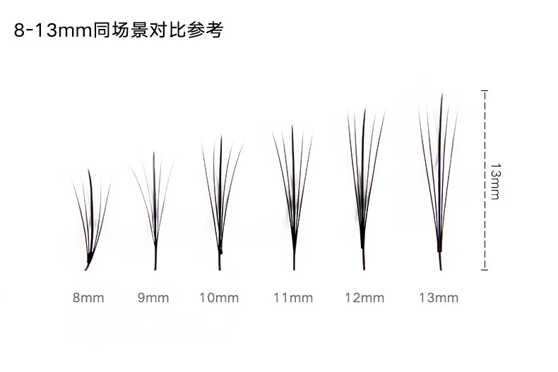Высокое качество Pteris облачные волосы 5D норковые ресницы плоские волосы отдельные накладные ресницы для наращивания Толстые Накладные ресницы 8 мм до 13 мм