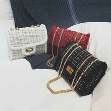 Сумки для женщин Женская квадратная сумка на цепочке Повседневная бархатная сумка через плечо с замком Диагональная Сумка через плечо bolsa feminina