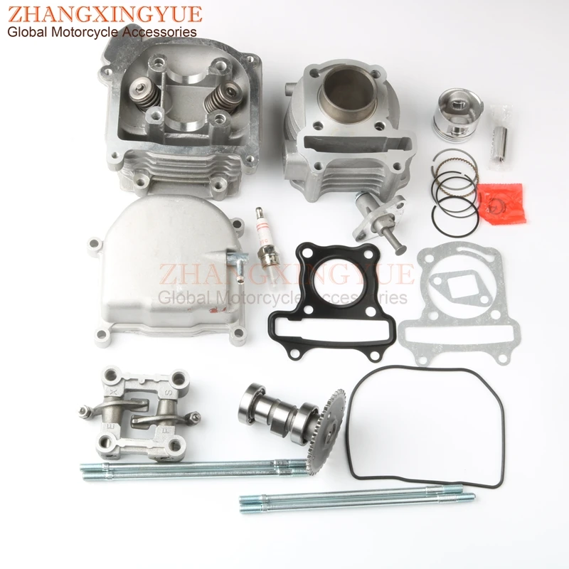 Скутер 50cc EGR головки цилиндра и цилиндр комплект и рокер cam для MAWI город паука 50 Скорость Racer 50 супер Мощность 50cc 4-тактный