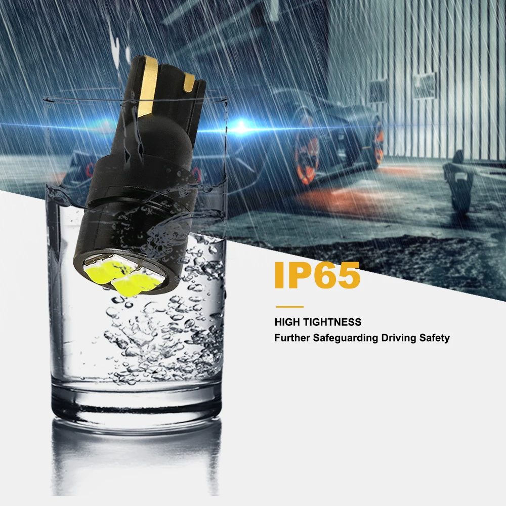 ANMINGPU T10 Led 10 шт. сигнальная лампа W5W Canbus 3030 SMD 168 194 для автоматического освещения