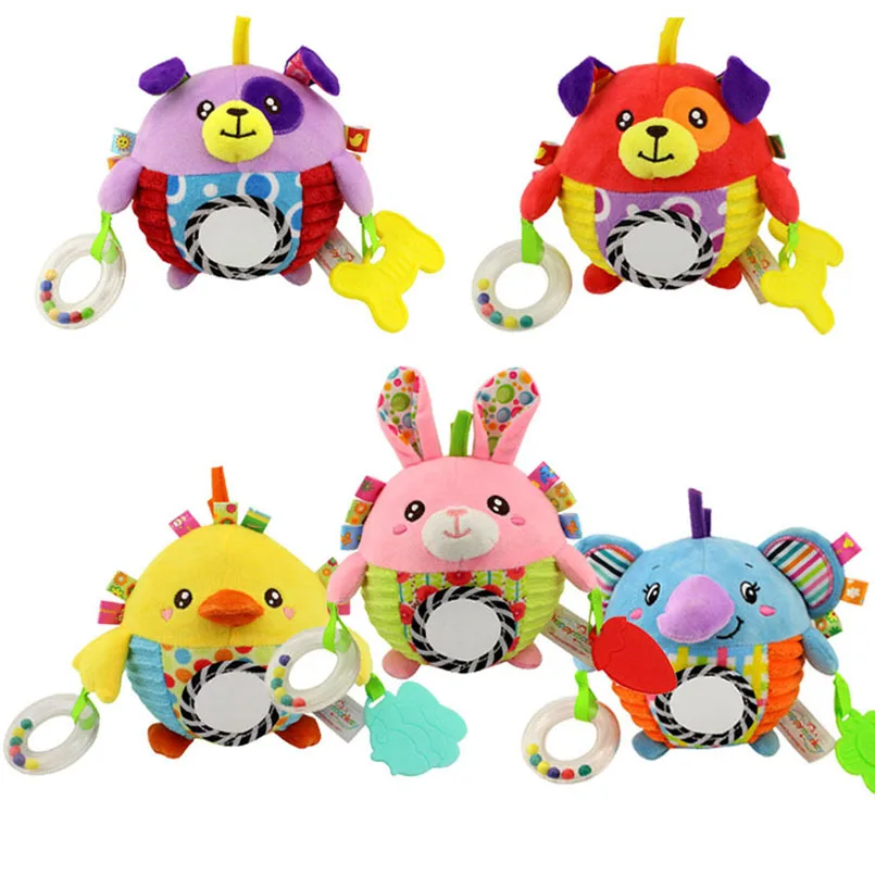 

Baby Toys 0-12 Months Comfort Soft Toys For Baby Rattles Stroller Music Bed Bell Educational Rattles Plush Toys For Infant Baby
