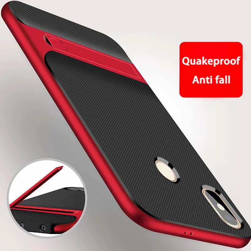 

KaiNuEn coque,cover,case For Xiaomi Xiami MI 6x 6 x MIA2 A2 Silicone covers Silicon on back 360 Phone with holder covers