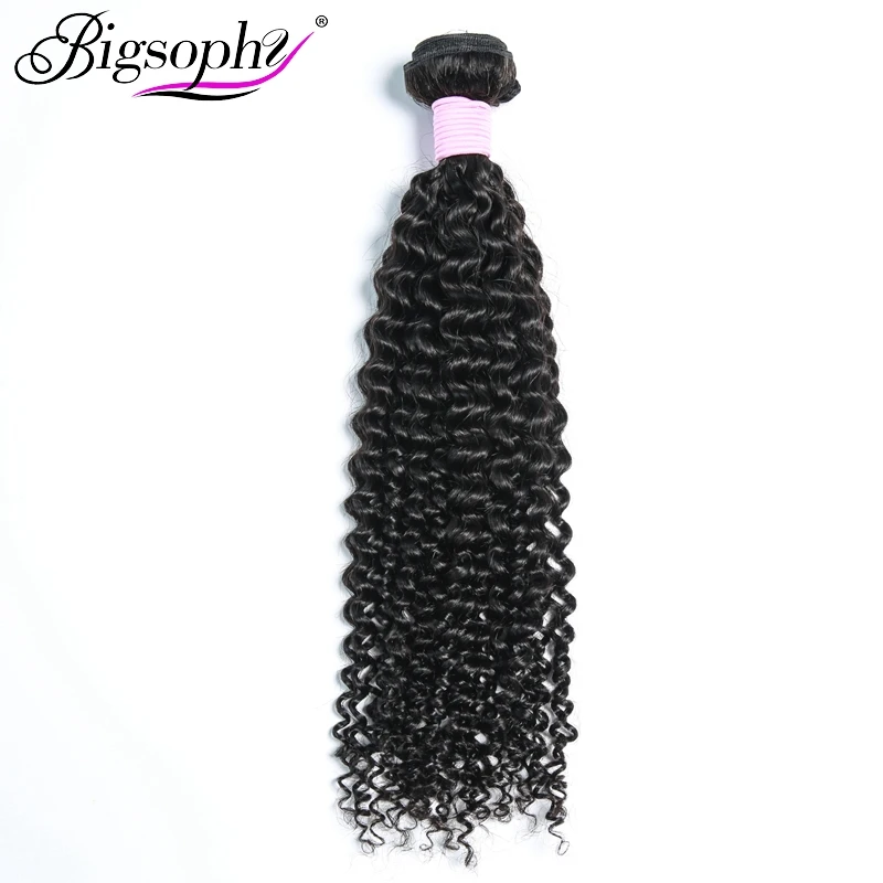 

Brazilian Hair Weave Bundle kinky Curly Hair Bundle 100% Human 1PCS Natural Human Remy Hair Extensions Free Shipping Bigsophy