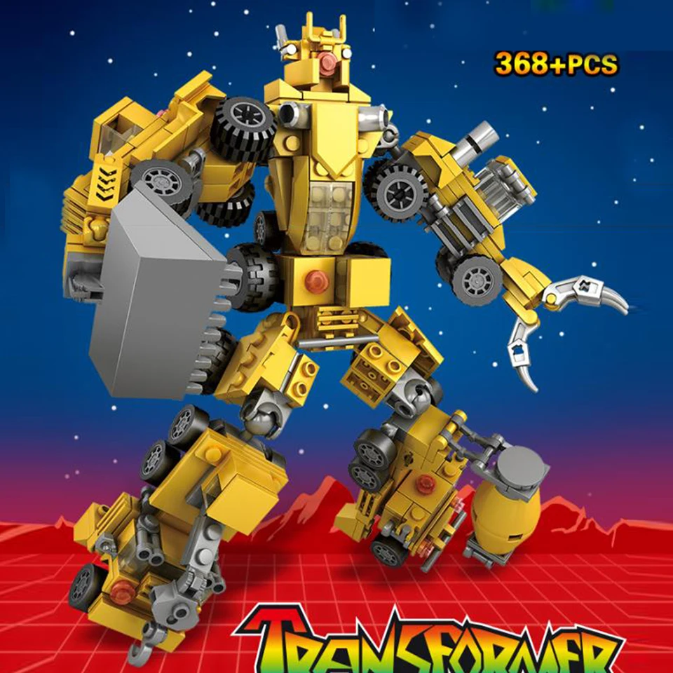 

Transformersly Bumblebeed Legoing Building Blocks Toys Military Tank Artillery Aircraft Children Gifts Cartoon Model Blocks Gift