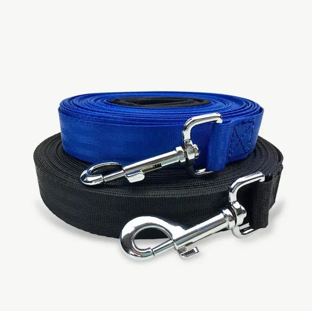 Dog Pet Leash for Dogs Cats Black Blue Nylon Walk Dog Leash Outdoor Security Lengthened Training Dog Harness 10m 20m