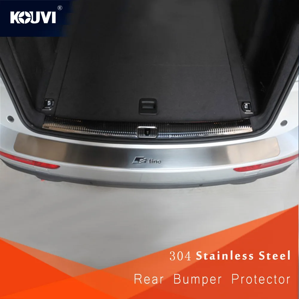Stainless Rear Bumper Skid Protector Guard Plate Cover Exterior