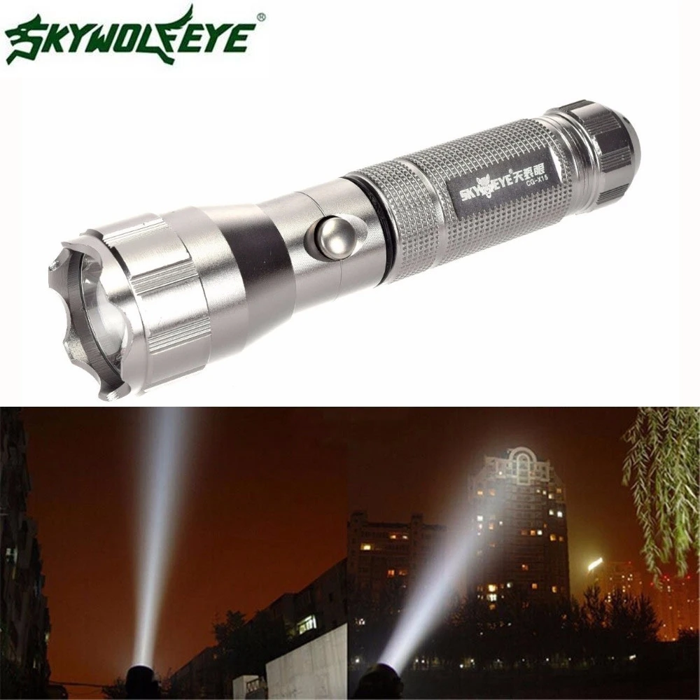 

Super Rechargeable CREE T6 3000LM 3 Modes Tactical Flashlight Torch LED Lamp 18650 170126 Drop shipping