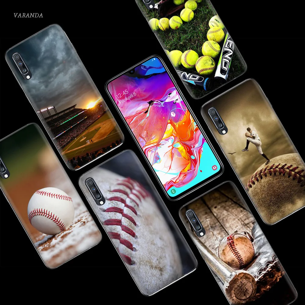 

Sport baseball Case for Samsung Galaxy A50 A70 A80 A60 A40 A30 A20 A10 M30 M20 M10 A6 A8 Plus A5 A7 A9 2018 Silicone Phone Cover