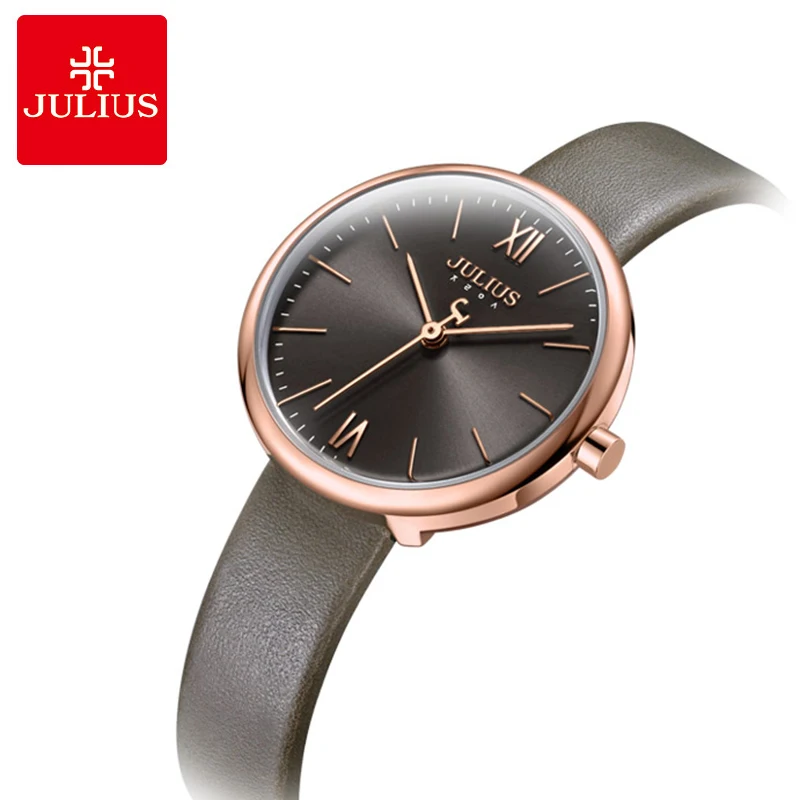 Julius vintage quadrado feminino quartzo relógios de