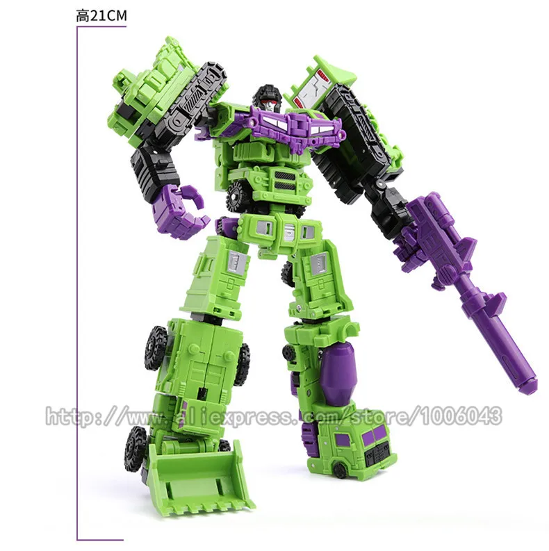 Игрушки трансформеры WEI JIANG 6 в 1 крутая экшн фигурка KO G1 DX9 Аниме Робот автомобиль