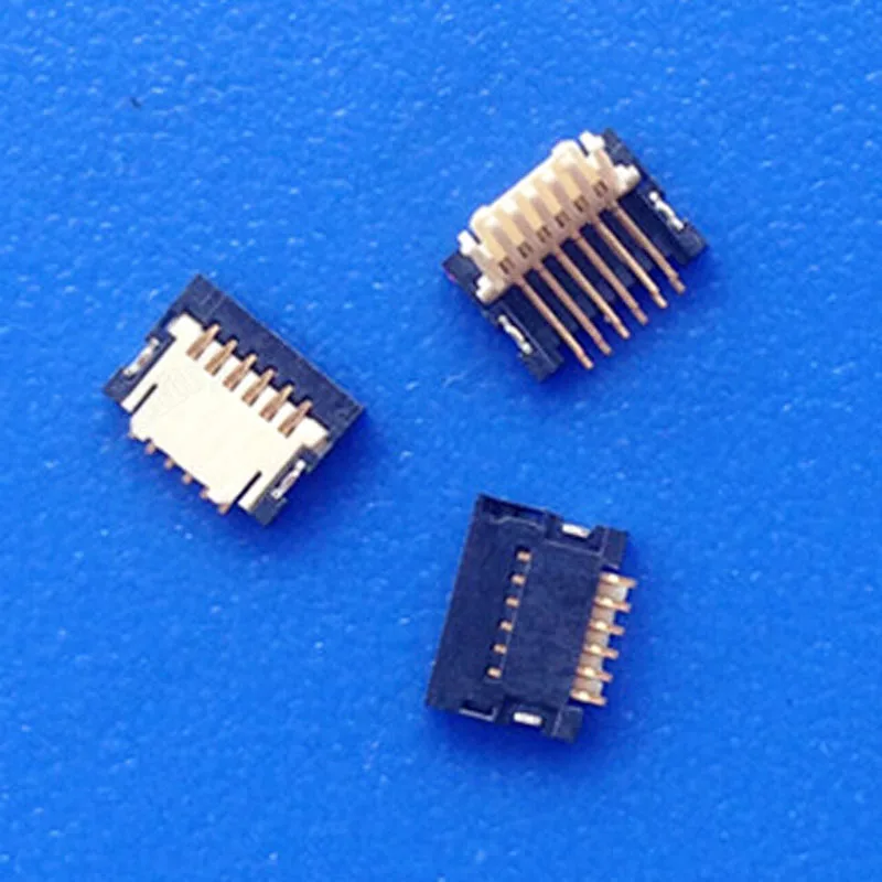FCI Imported 0.5 Spacing FPC Connector 6P Rear Flip Type Ultra thin