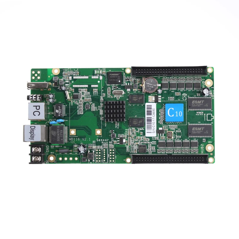 HD C10 USB + 2 порта Ethernet асинхронный полноцветный светодиодный экран карта